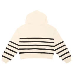 Logo Striped Hoodie