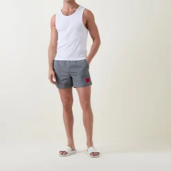 Hot HUGO Logo Tape Swim Shorts