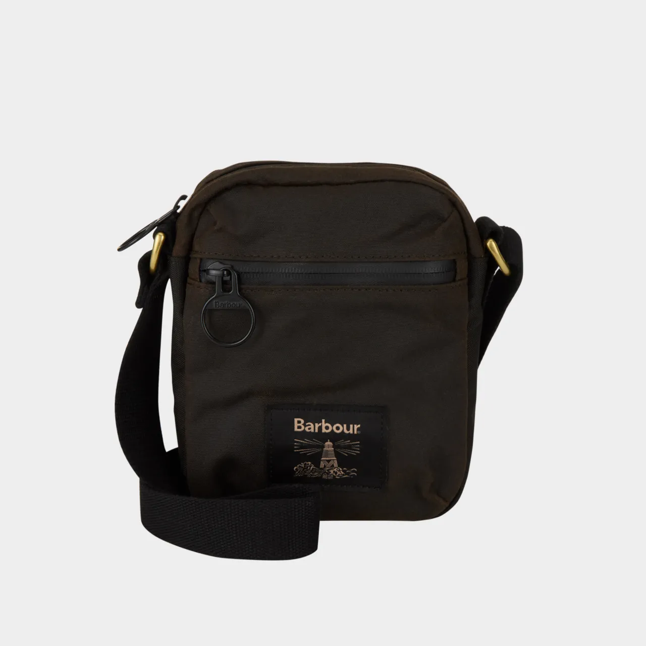 New BARBOUR Logo Waxed Crossbody Bag