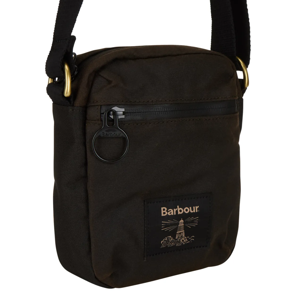 New BARBOUR Logo Waxed Crossbody Bag