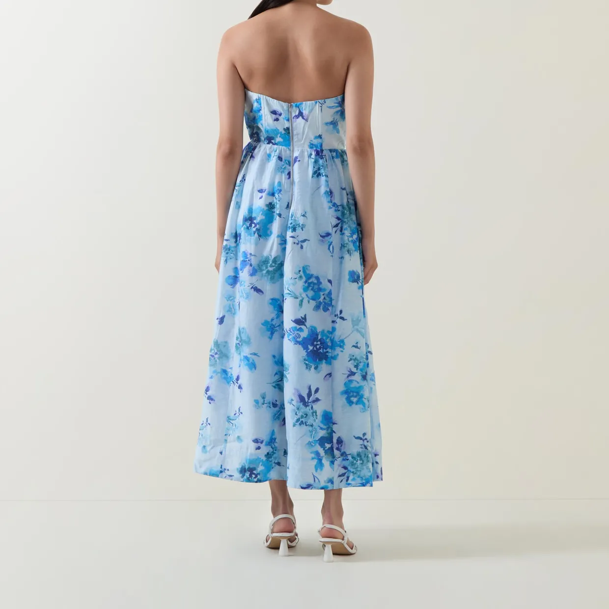 Lola Corset Floral Flared Dress