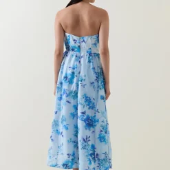 Lola Corset Floral Flared Dress