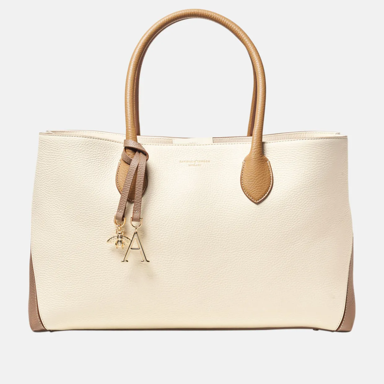 London Grained Leather Tote Bag