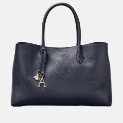 London Grained Leather Tote Bag