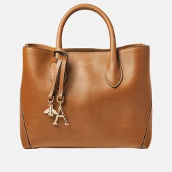 London Midi Smooth Leather Tote Bag