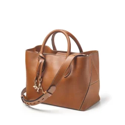 London Midi Smooth Leather Tote Bag
