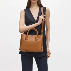 London Midi Smooth Leather Tote Bag