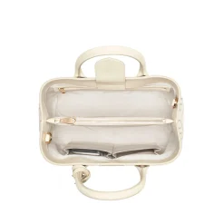 London Midi Woven Leather Tote Bag