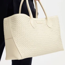 Best ASPINAL OF LONDON London Woven Leather Tote Bag