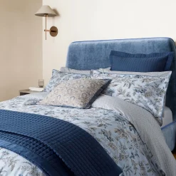 Lorelei Cushion Blue/Linen