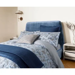 Best BEDECK BELFAST Lorelei Duvet Set Blue/Linen