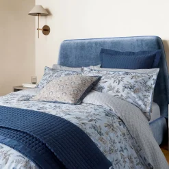 Best BEDECK BELFAST Lorelei Pillow Sham Blue/Linen