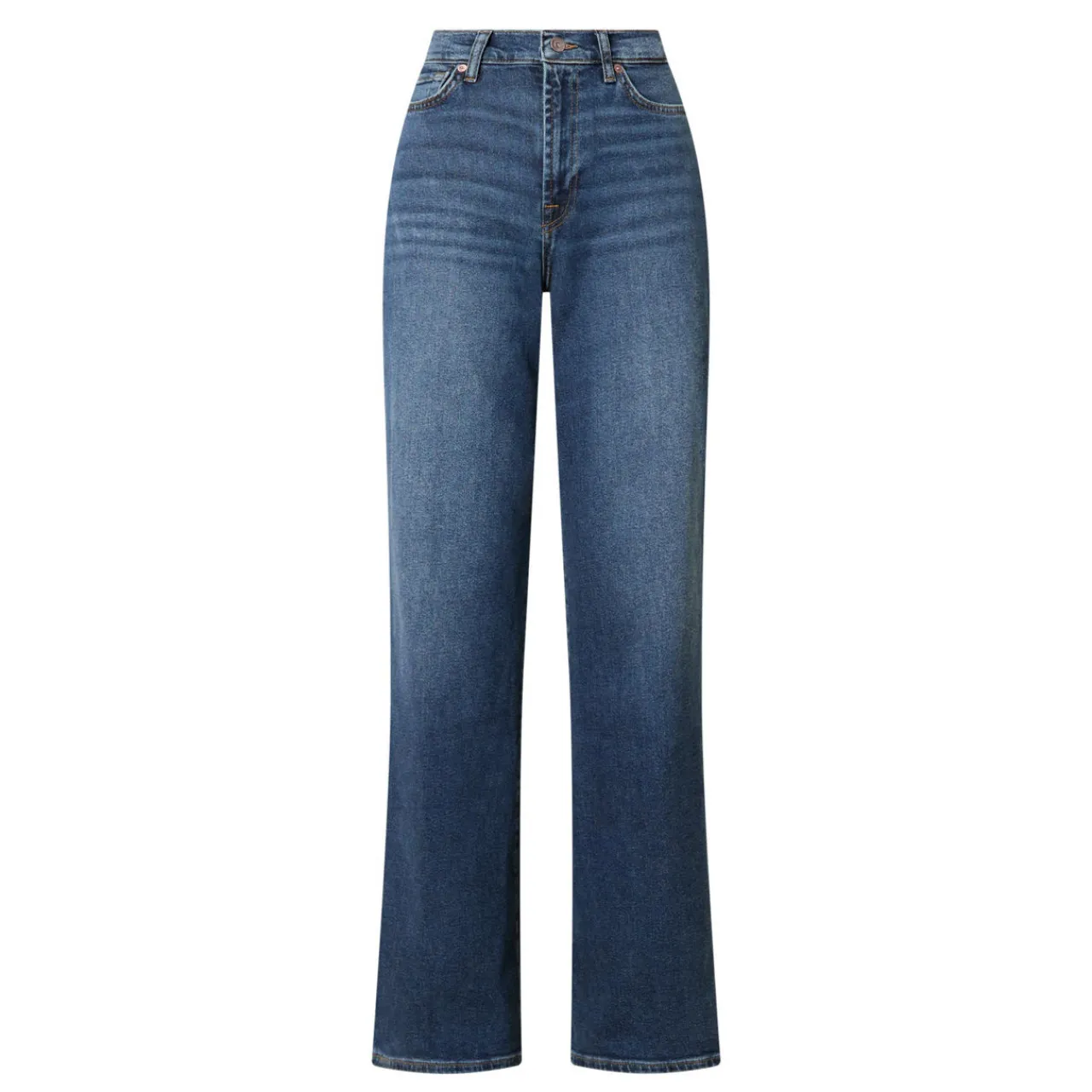Discount 7 FOR ALL MANKIND Lotta High-Rise Wide-Leg Jeans