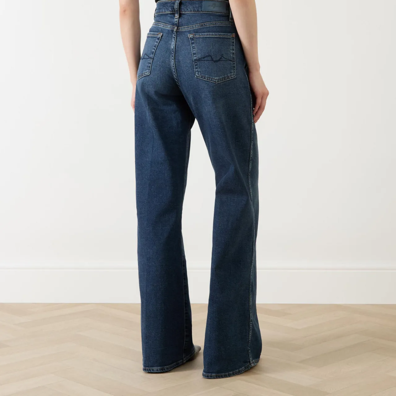 Discount 7 FOR ALL MANKIND Lotta High-Rise Wide-Leg Jeans