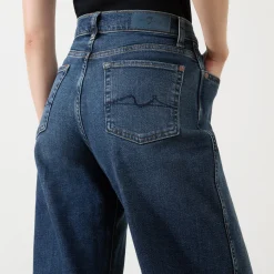 Discount 7 FOR ALL MANKIND Lotta High-Rise Wide-Leg Jeans