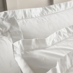 New BIANCA Lottie Embroidery Oxford Pillowcase Pair