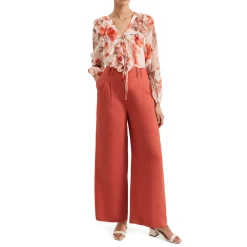 Discount PHASE EIGHT Lottie High-Rise Wide Leg Trousers