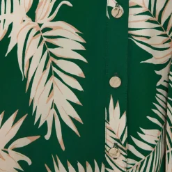 Louisa Palm Button Front Dress