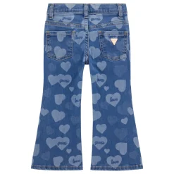 Love Heart Denim Flared Jeans