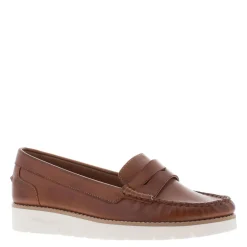 Lucentia Wedge Leather Loafers
