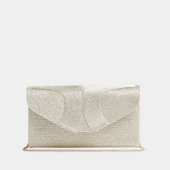 Lucia Gold Tone Rope Clutch