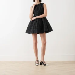 New SISTER JANE Lucia Jacquard Open Back Mini Dress