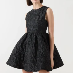 New SISTER JANE Lucia Jacquard Open Back Mini Dress