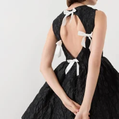 New SISTER JANE Lucia Jacquard Open Back Mini Dress