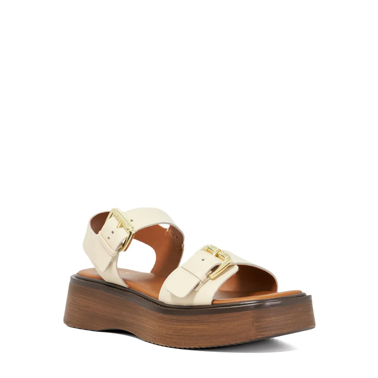 Clearance DUNE LONDON Luno Double Strap Flatform Sandals