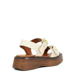 Clearance DUNE LONDON Luno Double Strap Flatform Sandals