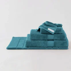 Luxury Egyptian Bath Mat Jade Blue