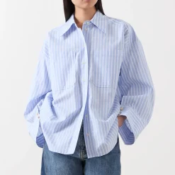 Lynne Double Pocket Striped Shirt
