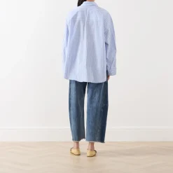 Lynne Double Pocket Striped Shirt