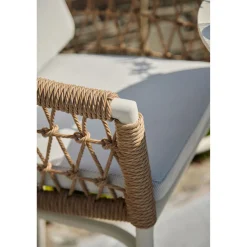 Best CASEYS FURNITURE Lyon Garden Round Bar Table Set Coconut Urano Ivory