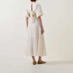 Best SELECTED FEMME Maddie Puff-Sleeve Flared Dress