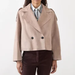 Clearance WEEKEND MAX MARA Maga Short Leather Jacket