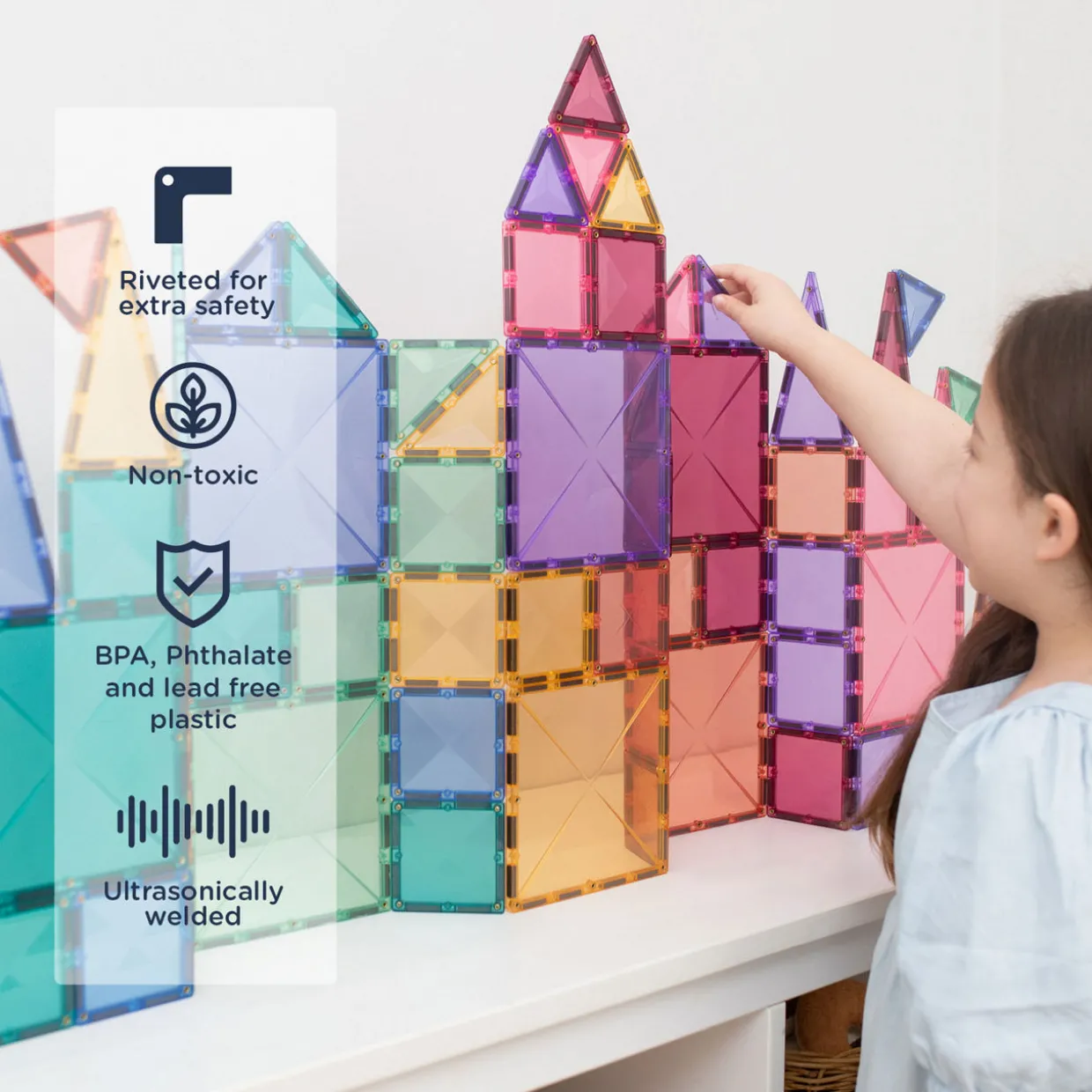 Magnetic Tiles: Pastel Creative Pack