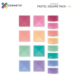 Magnetic Tiles: Pastel Square Pack