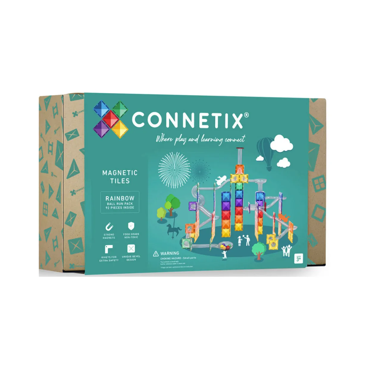 Magnetic Tiles: Rainbow Ball Run Pack