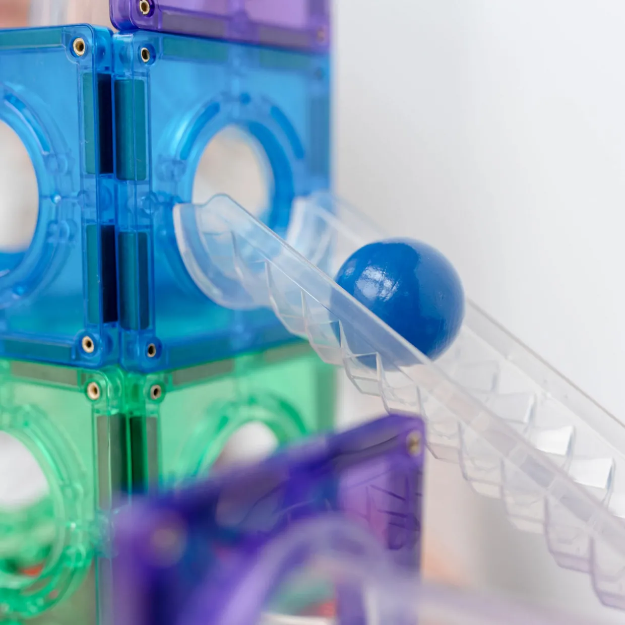 Magnetic Tiles: Rainbow Ball Run Pack