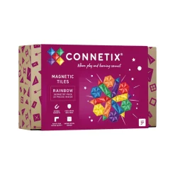 New CONNETIX Magnetic Tiles: Rainbow Geometry Pack