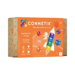 Sale CONNETIX Magnetic Tiles: Rainbow Square Pack