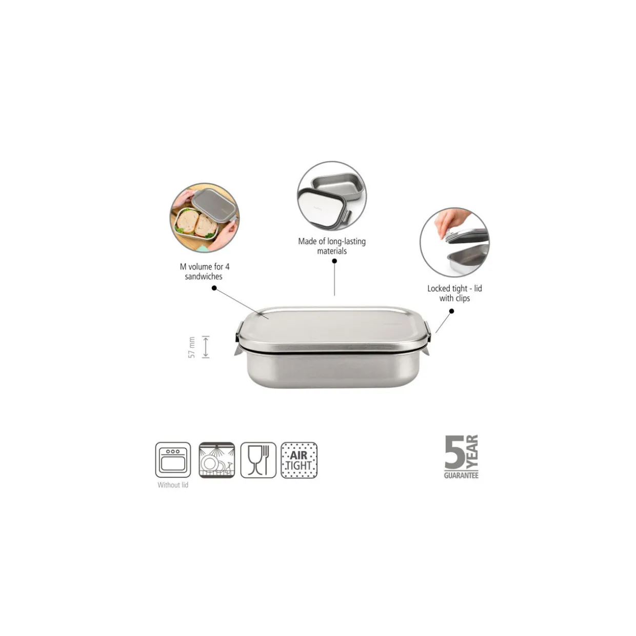 Make & Take Lunch Box, Medium - Matt Steel