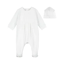 Mallory Embroidered Babygrow & Hat Two-Piece Set