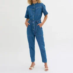 Clearance MY ESSENTIAL WARDROBE Malo Denim Jumpsuit