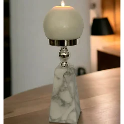Online MACQUILLAN Marble and Gold Candleholder