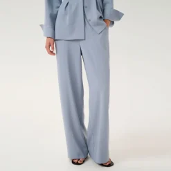 Clearance GESTUZ Mareen Mid-Rise Wide Leg Trousers