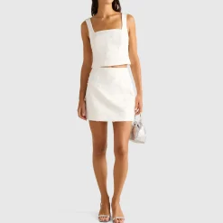 Hot FOREVER NEW Margot Embellished Cropped Top