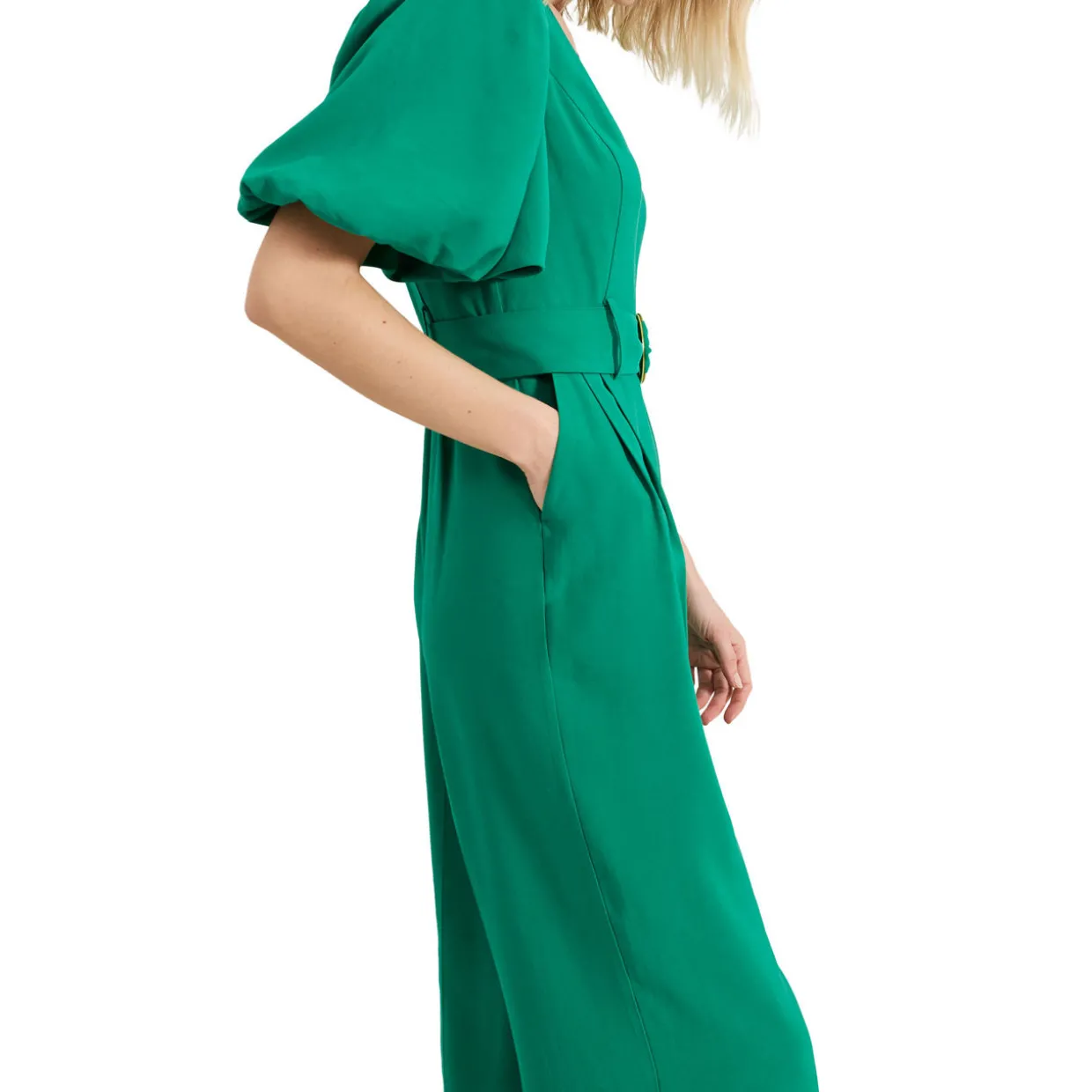 Margot Puff-Sleeve Jumpsuit