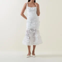 Marico Floral Lace Fitted Dress